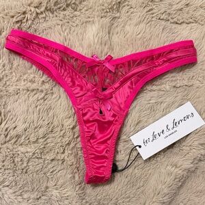 For Love And Lemons Pink Lace Panties